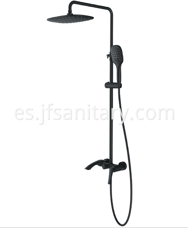 Wall-mounted Shower Sets black